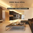 LE 5M LED szalag, 300 darab SMD 2835, 12V szalagfény, nem vízálló, meleg fehér - outlet termék