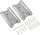 KATSU dupla rugós zsanérok 100mm, 1 pár csavarokkal (rozsdamentes acél) - outlet termék