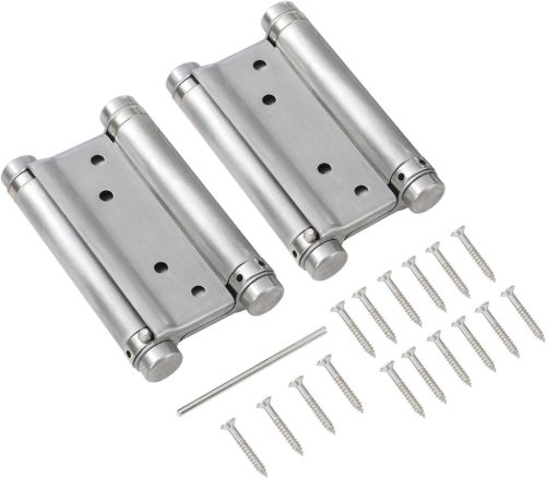 KATSU dupla rugós zsanérok 100mm, 1 pár csavarokkal (rozsdamentes acél) - outlet termék