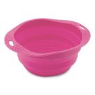 Beco Travel Bowl - összecsukható szilikon etetőtál kutyáknak L - rózsaszín - outlet termék