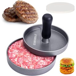   GWHOLE tapadásmentes hamburgerprés + 100 viaszlap ideális BBQ-hoz - outlet termék