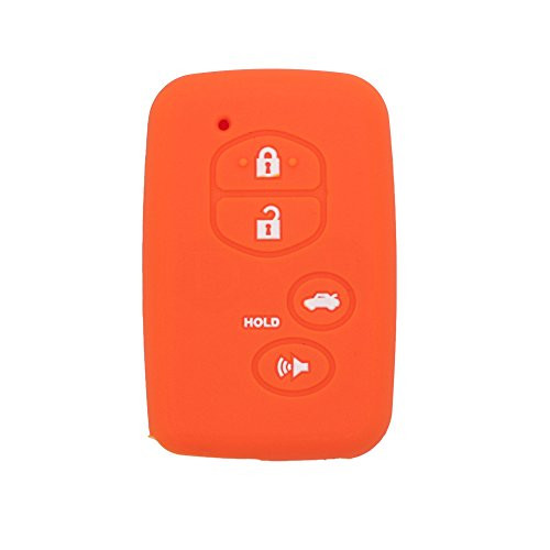 Fassport szilikon tok Toyota 4 gombos okos kulcs narancs - outlet termék