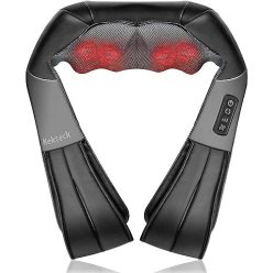   Nekt Corner Shiatsu mélygyúró masszázspárna hővel autó, irodai szék, nyak, váll, hát - outlet termék