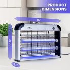 LiBa elektromos rovarirtó, 20W rovarcsapda 2 darabos, mosható tálca - outlet termék