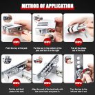 Clutch/Brake acél biztonsági zár autókhoz rozsdamentes acél, 3 kulcs, 8 lyuk - outlet termék