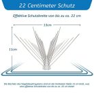 Viirkuja rozsdamentes acél galambriasztó ablakpárkány madárvédelem tetőre és - outlet termék