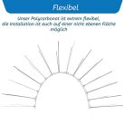 Viirkuja rozsdamentes acél galambriasztó ablakpárkány madárvédelem tetőre és - outlet termék