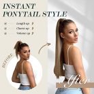 FESHFEN hosszú egyenes lófarok hajdarab, szintetikus hajhosszabbítás, nőknek és - outlet termék