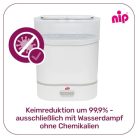NIP Vaporizer 3in1: sterilizáló, gőzfőző és cumisüveg melegítő jelző funkcióval - outlet termék