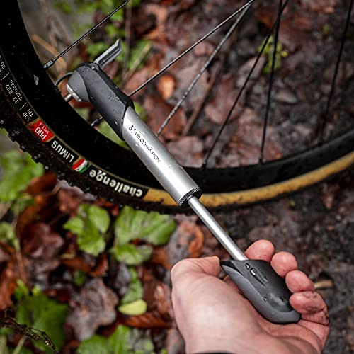 VeloChampion mini kerékpár pumpa keret rögzítővel hordozható alumínium pumpa Presta - outlet termék