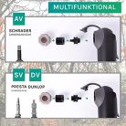 VeloChampion mini kerékpár pumpa keret rögzítővel hordozható alumínium pumpa Presta - outlet termék