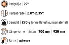 SKS Velo 65 Mountain sárvédő szett 29'' kerékpár sárvédő, 52-60 mm gumiabroncsokhoz - outlet termék