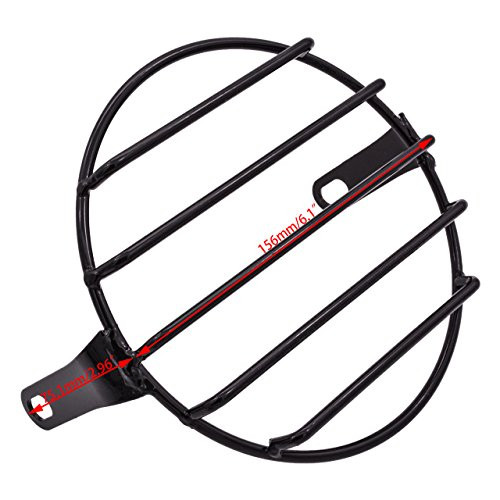 KATUR 6.3" motorkerékpár fém hálós fényszóróvédő - outlet termék