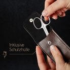 YUMAYA® professzionális körömvágó olló - szuperéles bőrvágó olló ívelt éllel - - outlet termék