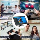 Camecho 10.1 hüvelykes hordozható monitor HD kijelző beépített hangszóró, HDMI VGA AV - outlet termék