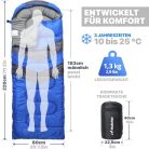 MalloMe hálózsák felnőtteknek és gyerekeknek téli, könnyű, hordozható, meleg, takaró - outlet termék