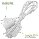 Lumare E14 lámpafoglalat kábellel (fehér) - outlet termék