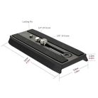 Cayer QR120 csúszó gyorskioldó lap 1/4"-20 & 3/8" csavarokkal Manfrotto 501HDV 503HDV - outlet termék