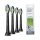 Philips Sonicare W2 Optimal White fogkefefejek 4 darabos, fekete, HX6064/11 - outlet termék
