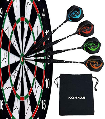 KOHMUI Dartpfeile, 12 darabos acél darts készlet, 23 gramm profi acélhegyű darts - outlet termék