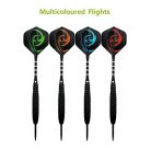 KOHMUI Dartpfeile, 12 darabos acél darts készlet 23 gramm, fémhegy, fekete - outlet termék