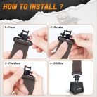 BOOSTEADY puska heveder mil-spec forgókkal, tartós vállpárna fegyverszíj, fém - outlet termék