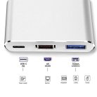 USB C HDMI adapter 4K/30Hz támogatás - Type-C 3 az 1-ben átalakító kábel 2017/2016 - outlet termék