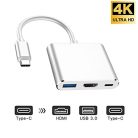 USB C HDMI adapter 4K/30Hz támogatás - Type-C 3 az 1-ben átalakító kábel 2017/2016 - outlet termék