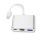 USB C HDMI adapter 4K/30Hz támogatás - Type-C 3 az 1-ben átalakító kábel 2017/2016 - outlet termék