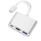 USB C HDMI adapter 4K/30Hz támogatás - Type-C 3 az 1-ben átalakító kábel 2017/2016 - outlet termék