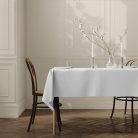 Home Direct extra nagy téglalap alakú textil asztalterítő 150x300cm, fehér - outlet termék