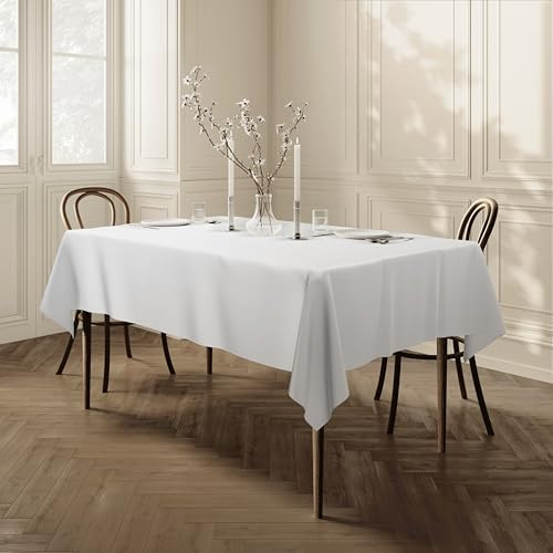 Home Direct extra nagy téglalap alakú textil asztalterítő 150x300cm, fehér - outlet termék