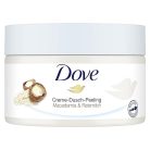 Dove krémtusfürdő peeling makadámia és rizstej, 4 darabos, 4 x 225 ml - outlet termék