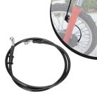Motorcycle 90 cm fékcső, acél fékvezeték fekete - outlet termék