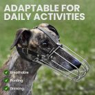 BRONZEDOG kutyaszájkosár drótos fém, méret 8: agár és collie - outlet termék