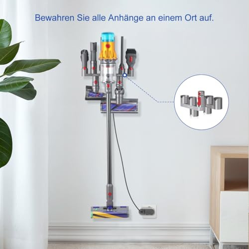 LANMU dokkoló állomás tartó Dyson V15 V11 V10 V8 V7 porszívóhoz kiegészítők szervező - outlet termék