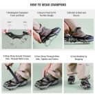 Unigear jégcsúszásgátló 18 tüskés sétához - outlet termék