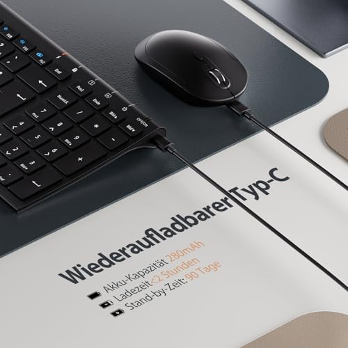 iClever 2.4G alumínium vezeték nélküli billentyűzet egér szett fekete - outlet termék