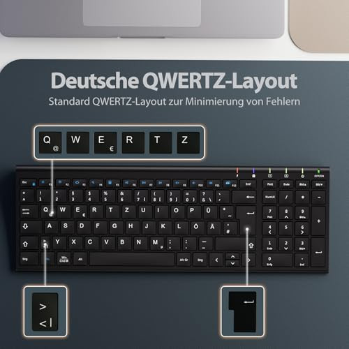 iClever 2.4G alumínium vezeték nélküli billentyűzet egér szett fekete - outlet termék