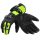 INBIKE motoros kesztyűk tél vízálló érintőképernyős fekete-zöld, XXL - outlet termék