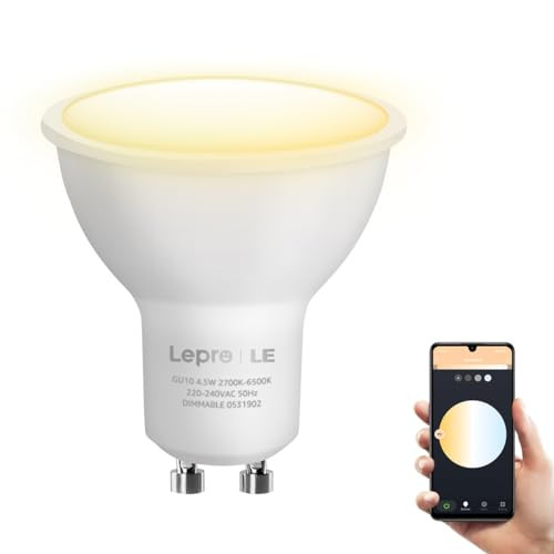 LE 4.5 W okos GU10 LED izzó meleg és hideg fehér, szabályozható, WLAN, 50 W halogén - outlet termék