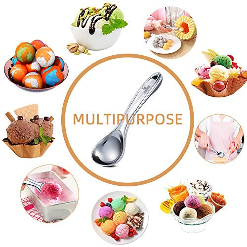 JENNIMER Heavy Duty fagylaltkanál hosszú, fagyálló, könnyű fogás, törhetetlen, cink - outlet termék