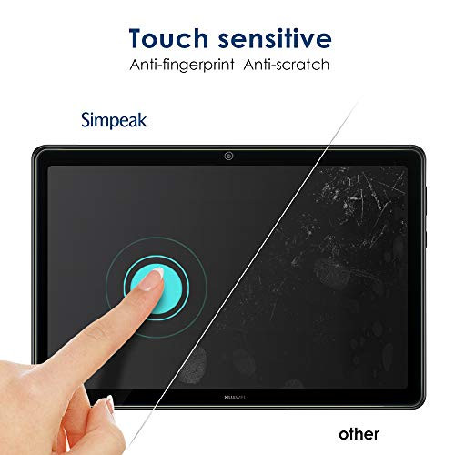Simpeak 2 darabos kijelzővédő Huawei Mediapad T5 10-hez edzett üveg, átlátszó, 9H - outlet termék