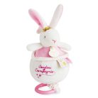 Doudou et Compagnie LAPIN DC3519 zenélő doboz rózsaszín - outlet termék