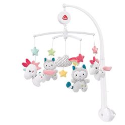   Fehn 057027 Aiko & Yuki zenélő forgó bárány, 40 cm átmérő, 65 cm magas - outlet termék