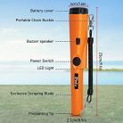 Dinfu fémkereső pinpointer hordozható vízálló LED narancs - outlet termék
