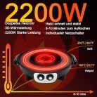 Food Party Hot Pot elektromos főzőlap BBQ grillel 220V, 2200W, 2 az 1-ben - outlet termék