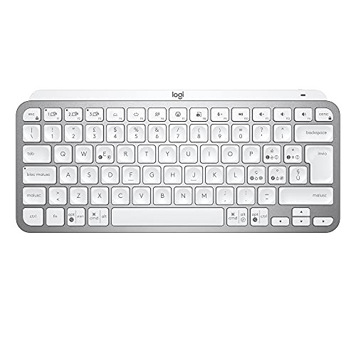 Logitech MXKEYS Mini vezeték nélküli billentyűzet világítós, világosszürke - ITA - outlet termék