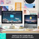 Logitech MXKEYS Mini vezeték nélküli billentyűzet világítós, világosszürke - ITA - outlet termék
