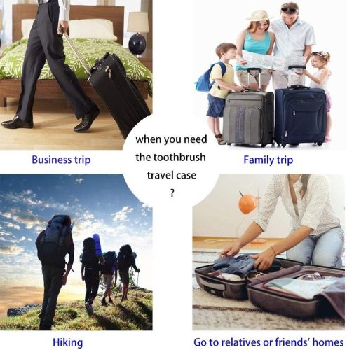 Fairywill/Seago/OKMIMO/Demita elektromos fogkefe utazótok fekete - outlet termék